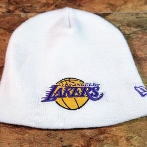 Los Angeles Lakers New Era Knit Skull Beanie  • One Size Fits Most  .